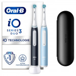 Oral B Eltandborste iO3 Duo Matt Black / Ice Blue Oral B Eltandborste iO3 Duo Matt Black / Ice Blue