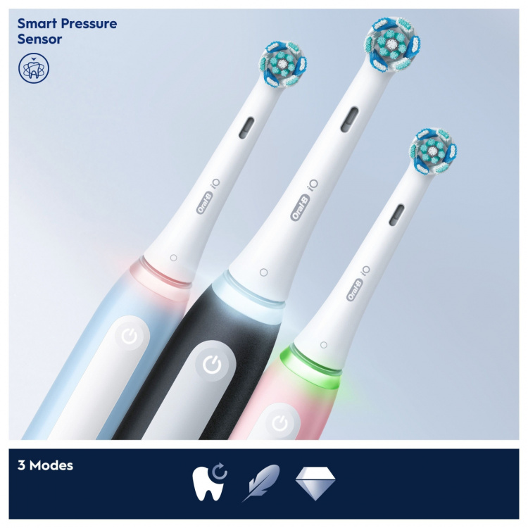 Oral B Eltandborste iO3 Duo Matt Black / Ice Blue Oral B Eltandborste iO3 Duo Matt Black / Ice Blue
