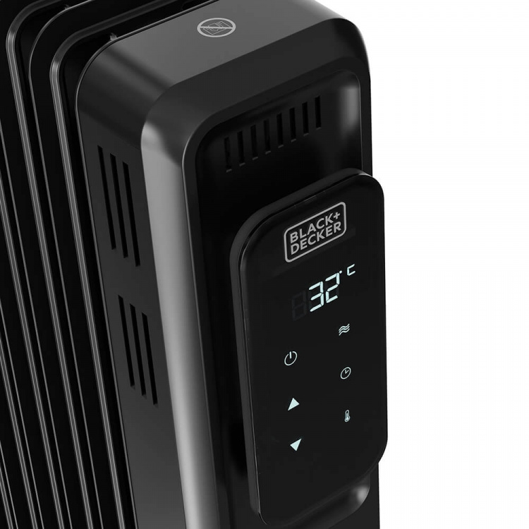 BLACK+DECKER Olieradiator Digital 2000W Sort