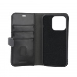 Buffalo Wallet 2-i-1 3 Kort MagSeries Sort - iPhone 15 Pro Buffalo Wallet 2-i-1 3 Kort MagSeries Sort - iPhone 15 Pro