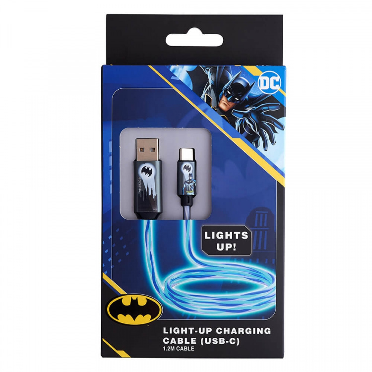 BATMAN USB A til C 1,2m Bat Logo BATMAN USB A til C 1,2m Bat Logo