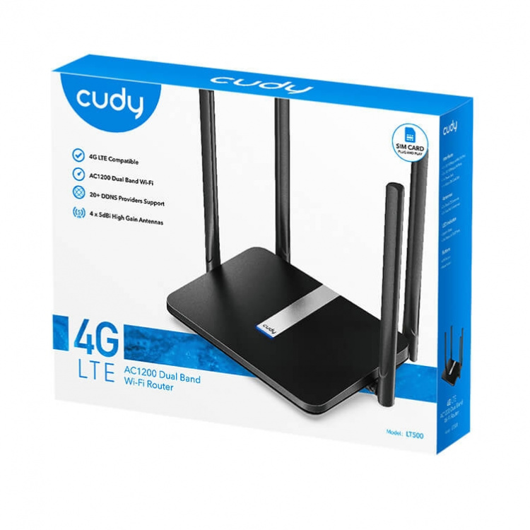 CUDY 4G Router LT500 Cat4 AC1200