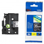 Brother Tape TZE-365 36mm Vit på Svart Brother Tape TZE-365 36mm Vit på Svart