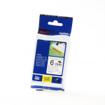 Brother Tape TZE-S211 6mm Svart på Vit