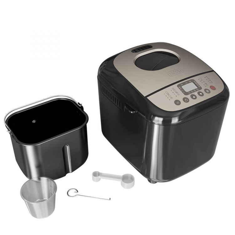 BLACK+DECKER Brødmaskine 600W Sort BLACK+DECKER Brødmaskine 600W Sort