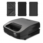 BLACK+DECKER Multigrill med 3 plader