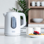 BLACK+DECKER Elkedel 1,7 L Hvid