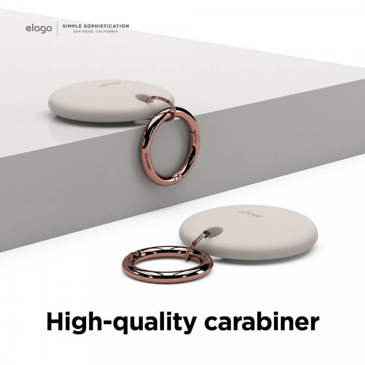 Elago Cover AirTag Nøglering Lysegrå