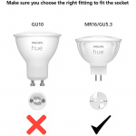 Philips Hue White Ambiance GU5.3 MR16 12V 400lm 2-pack