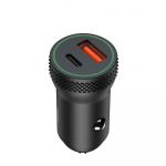 Xo CC33 - Biloplader PD QC 3.0, 18W, 1x USB, 1x USB-C, Sort Xo CC33 - Biloplader PD QC 3.0, 18W, 1x USB, 1x USB-C, Sort