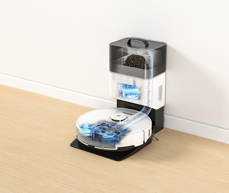 Roborock S8+ robot vacuum cleaner, white