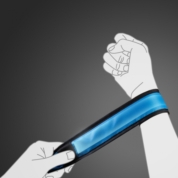 LogiLink LED-reflexband Slap-wrap 2-pack Blå + Grön LogiLink LED-reflexband Slap-wrap 2-pack Blå + Grön