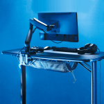 LogiLink Kabelnät för skrivbord 69x34 cm Svart