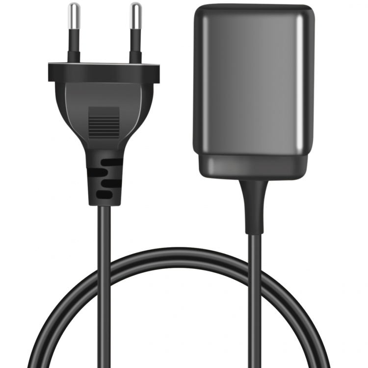 LogiLink USB-laddare 1xUSB-A + 1xUSB-C med fast kabel 1,5m GaN 30W
