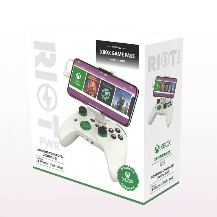 RIOTPWR Gaming Controller iOS Xbox Pro Cloud-baseret Hvid RIOTPWR Gaming Controller iOS Xbox Pro Cloud-baseret Hvid