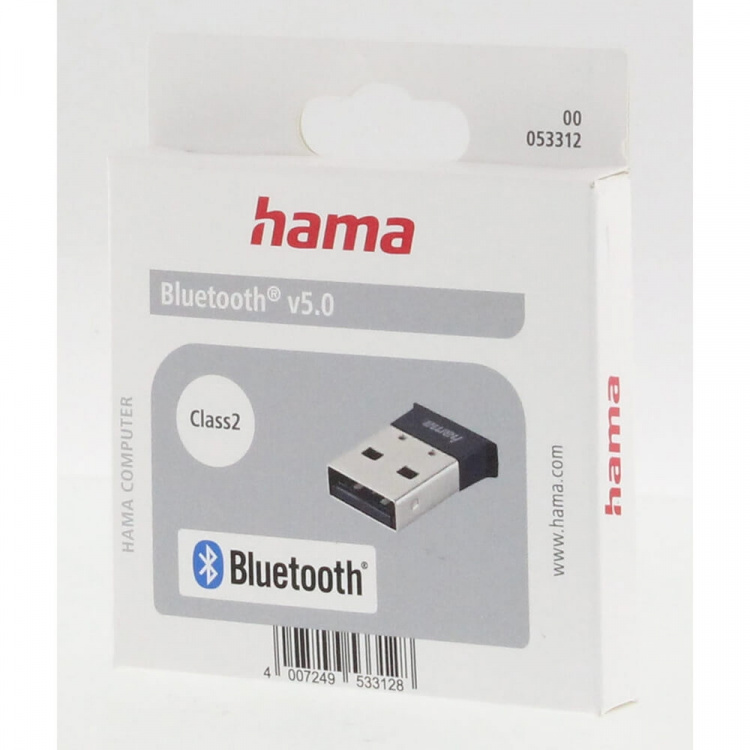 Hama Bluetooth USB-adapter Version 5.0 Class 2