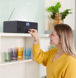 Hama Radio FM/DAB+/CD/BT Internetradio DIR1570CBT Sort Hama Radio FM/DAB+/CD/BT Internetradio DIR1570CBT Sort