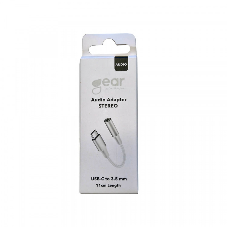 Gear Adapter Audio USB-C til 3,5 mm Stereo White