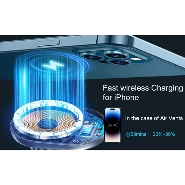 Gear MagSerie Mobilholder Ventilation MagSafe Charge 15W Trådløs