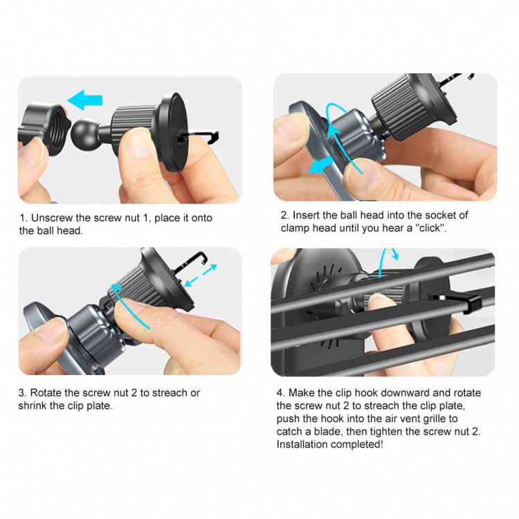 Gear MagSerie Mobilholder Ventilation MagSafe Charge 15W Trådløs