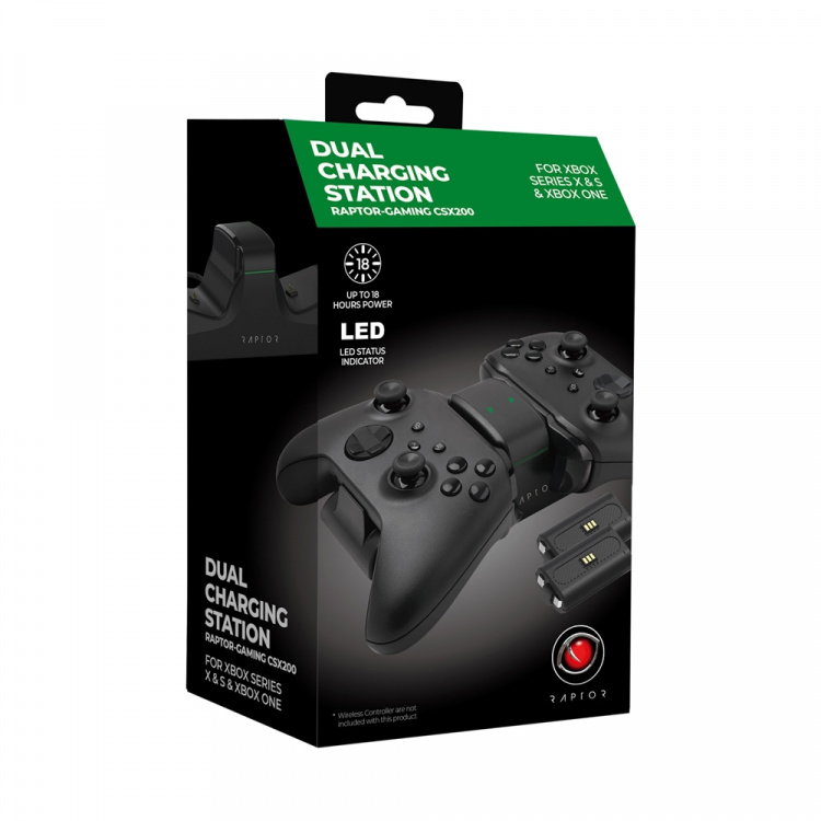 RAPTOR Oplader Til Controller Duo XBOX