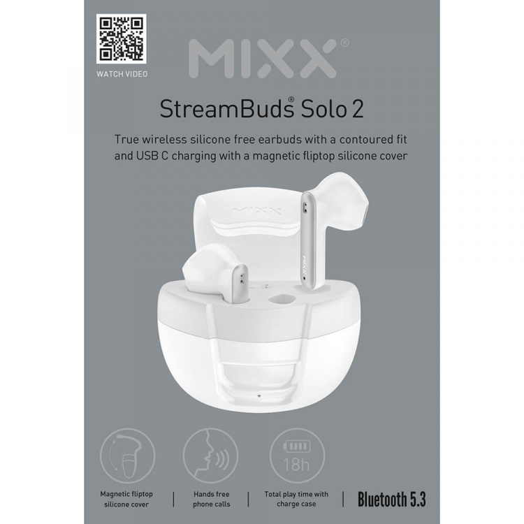 MIXX Høretelefoner Solo 2 In-Ear Ægte Trådløs Hvid MIXX Høretelefoner Solo 2 In-Ear Ægte Trådløs Hvid