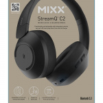 MIXX Høretelefoner C2 Over-Ear Trådløs Sort