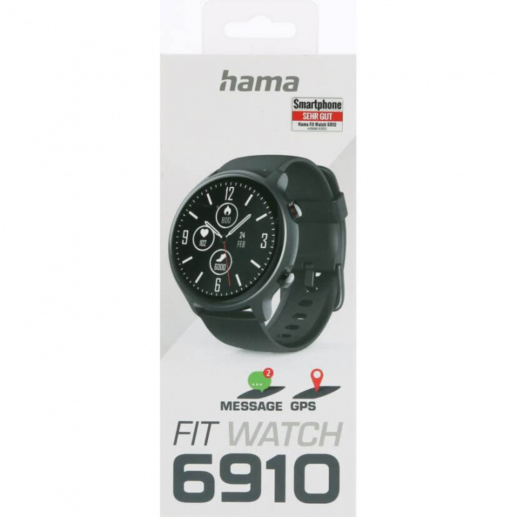 Hama Sportsur Fit Watch 6910 Sort