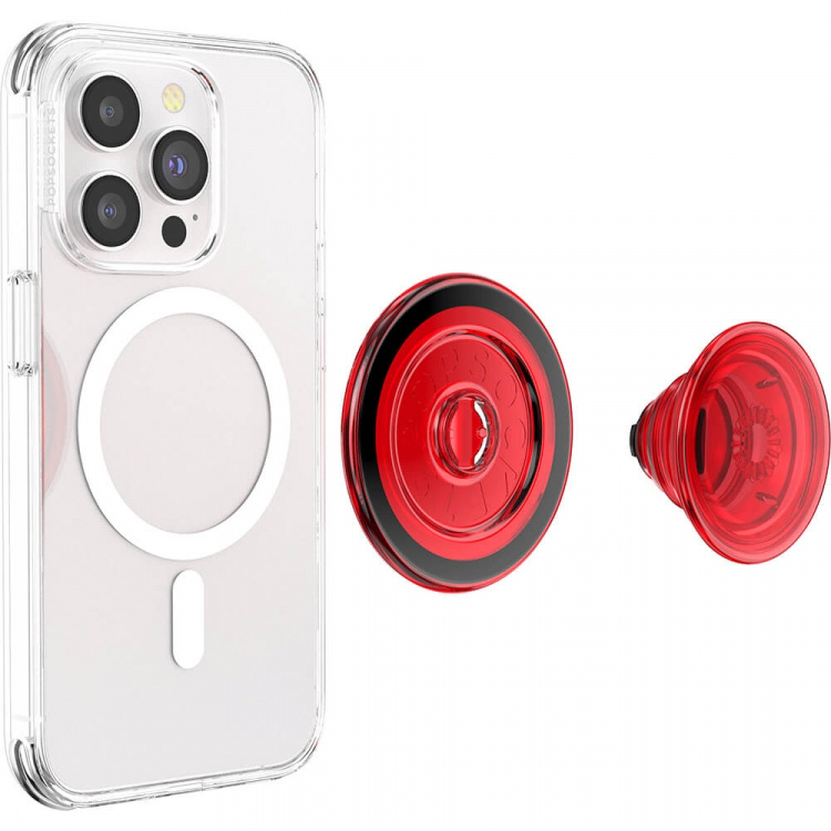 PopSockets PopGrip for Magsafe Danger Red Translucent