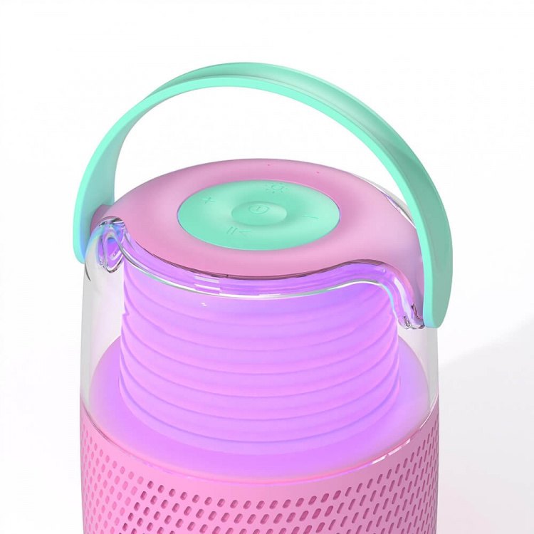 Mobility On Board Højttaler Karaoke Kit Mic LED Pink