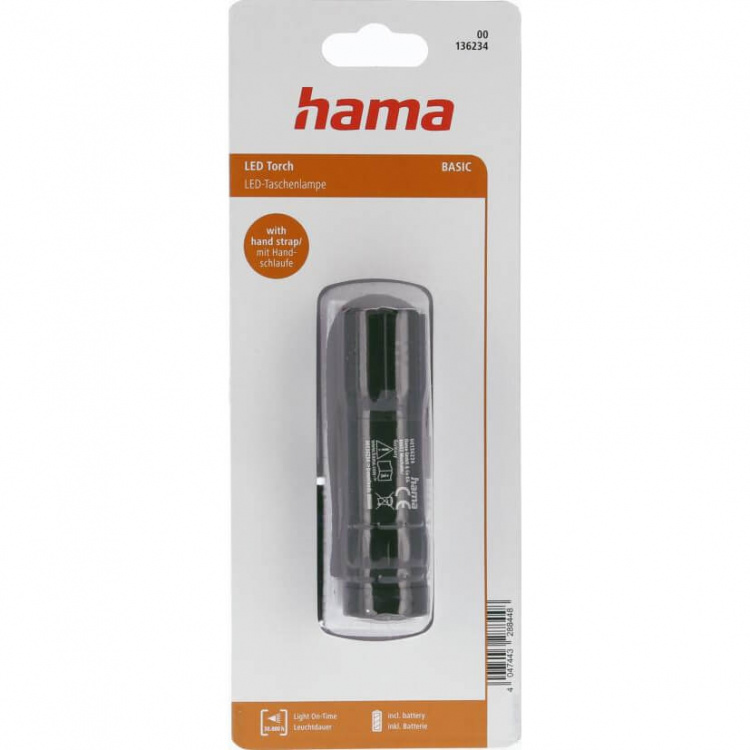 Hama Lommelygte LED Basic FL-92 Sort