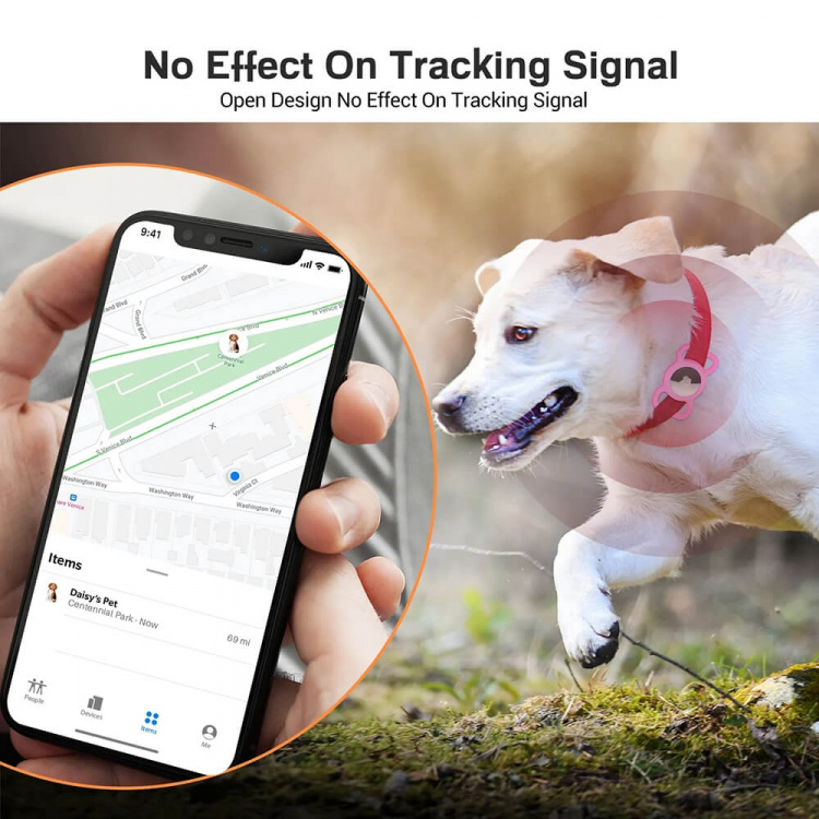 Elago Cover AirTag Collar Pink