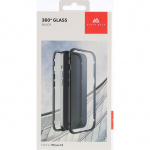 BLACK ROCK Cover 360° Glas Transp/Sort - iPhone 14