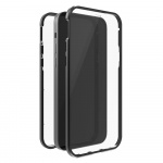 BLACK ROCK Cover 360° Glas Transp/Sort - iPhone 14 Pro
