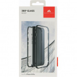 BLACK ROCK Cover 360° Glas Transp/Sort - iPhone 14 Pro