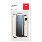 BLACK ROCK Cover 360° Glas Transp/Sort - iPhone 15