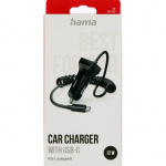 Hama Biladapter USB-C 12W Sort