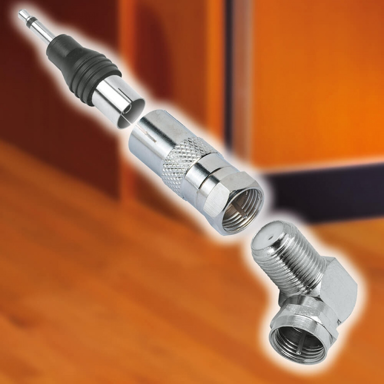 Hama SAT-modtager Adapter F-stik Han - Coax Hun