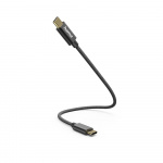 Hama Ladekabel USB-C til USB-C 0,2m Sort