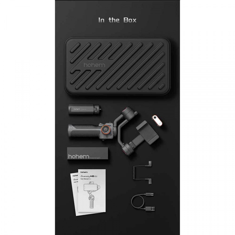 Hohem Smartphone Gimbal iSteady M6 Black Kit with AI Hohem Smartphone Gimbal iSteady M6 Black Kit with AI