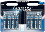 tecxus LR6/AA (Mignon) batteri, 10 stk. blister alkaline mangan batteri, 1,5 V tecxus LR6/AA (Mignon) batteri, 10 stk. blister alkaline mangan batteri, 1,5 V