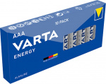 Varta LR03/AAA (Micro) (4103) batteri, 10 stk. box alkaline mangan batteri, 1,5 V