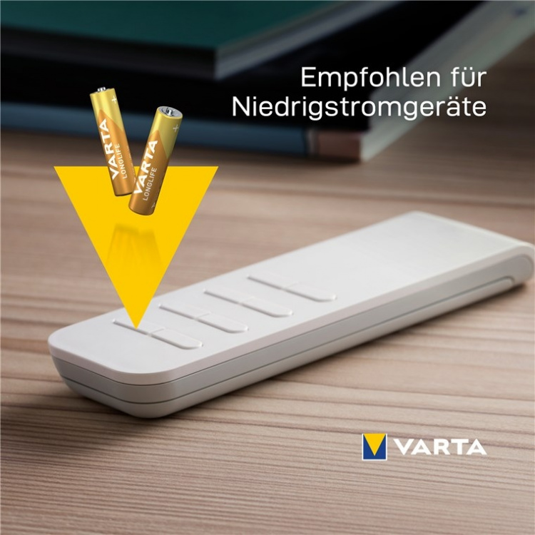 Varta LR03/AAA (Micro) (4103) batteri, 12 stk. æske alkaline mangan batteri, 1,5 V