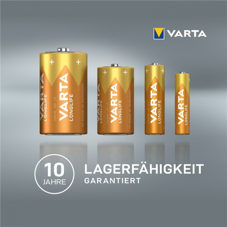 Varta LR03/AAA (Micro) (4103) batteri, 12 stk. æske alkaline mangan batteri, 1,5 V