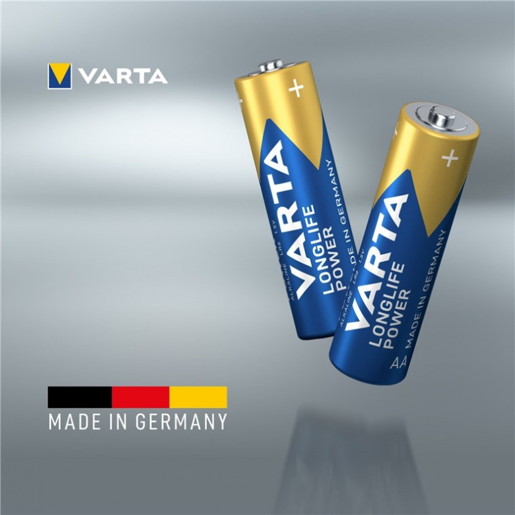 Varta LR6/AA (Mignon) (4906) batteri, 12 stk. æske alkaline mangan batteri, 1,5 V