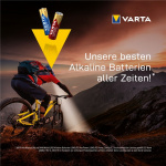 Varta LR6/AA (Mignon) (4906) batteri, 12 stk. æske alkaline mangan batteri, 1,5 V