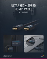 ClickTronic Ultrahøj hastighed HDMI™-kabel Premium-kabel | 1x HDMI™-stik 1x HDMI™-stik | 2,0 m | UHD 8K @ 60 Hz ClickTronic Ultrahøj hastighed HDMI™-kabel Premium-kabel | 1x HDMI™-stik 1x HDMI™-stik | 2,0 m | UHD 8K @ 60 Hz