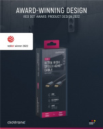 ClickTronic Ultrahøj hastighed HDMI™-kabel Premium-kabel | 1x HDMI™-stik 1x HDMI™-stik | 2,0 m | UHD 8K @ 60 Hz ClickTronic Ultrahøj hastighed HDMI™-kabel Premium-kabel | 1x HDMI™-stik 1x HDMI™-stik | 2,0 m | UHD 8K @ 60 Hz