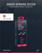 ClickTronic DisplayPort™-kabel Premium-kabel | 1x DisplayPort™-stik 1x DisplayPort™-stik | 2,0 m | UHD 8K @ 60 Hz ClickTronic DisplayPort™-kabel Premium-kabel | 1x DisplayPort™-stik 1x DisplayPort™-stik | 2,0 m | UHD 8K @ 60 Hz