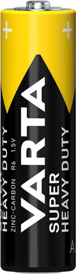 Varta R6/AA (Mignon) (2006) batteri, 4 stk. blister Zink- carbon batteri, 1,5 V